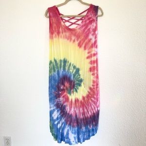 Livi by Lane Bryant tie dye dress